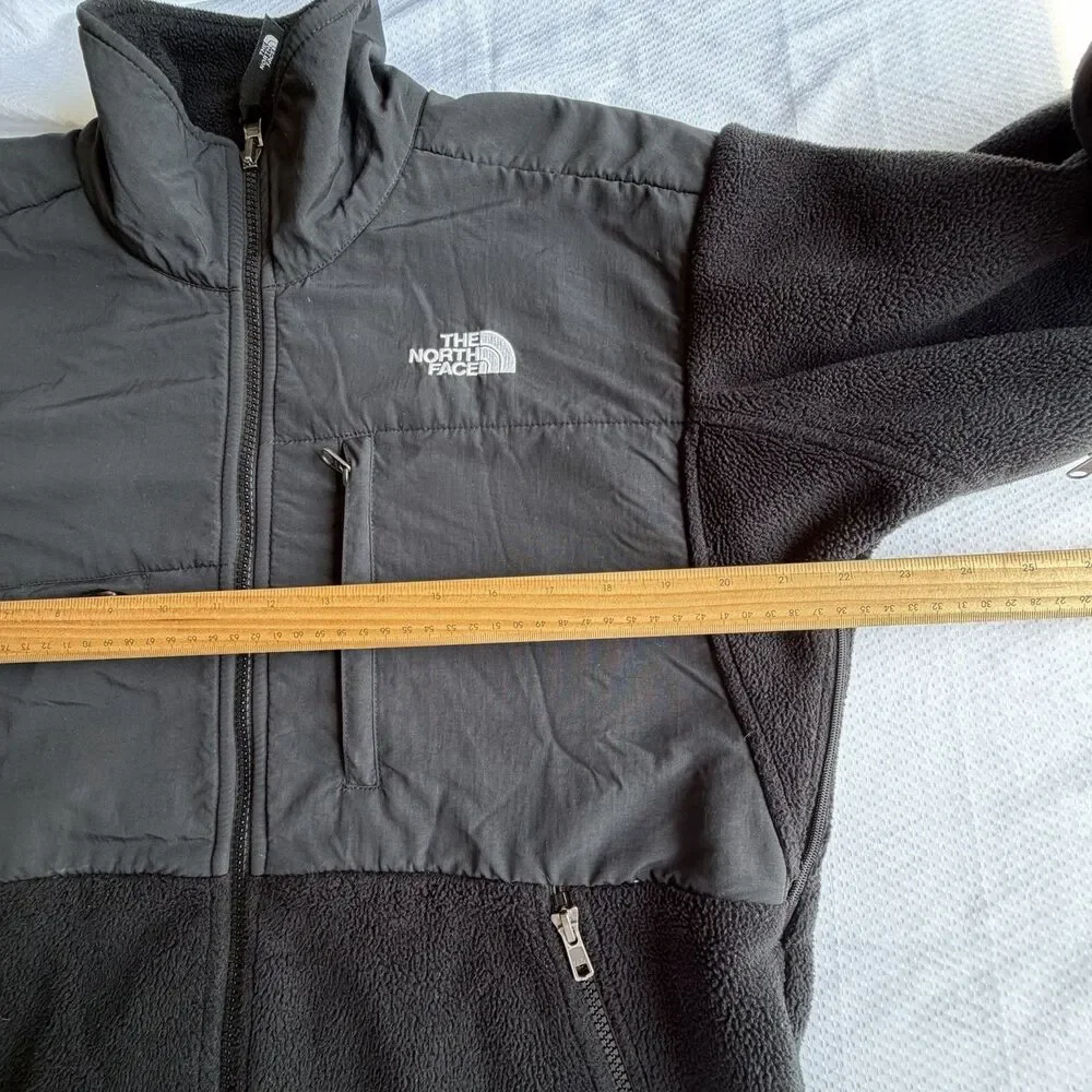 The North Face Jacket Mens Small Black Denali Polartec Fleece Full Zip Outdoor